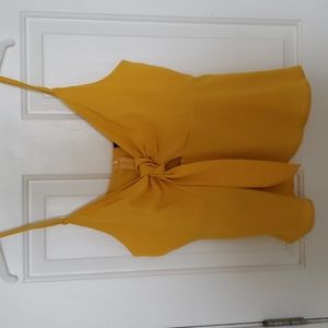 Yellow spaghetti strap Yoins top Size 0XL